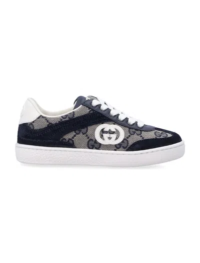 Gucci Kids Gg Sneakers In Blue