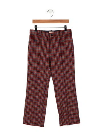 Pre-owned Gucci Kids Girls' Multicolor Pattern Pants W/tags In Orange