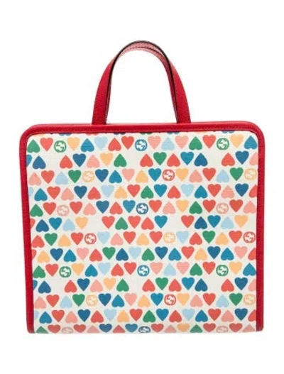 Pre-owned Gucci Kids Girls' Tote Bag W/ Tags In Red