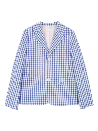 Gucci Kids J Sb Jacket Big Cotton Vichy A In Blue