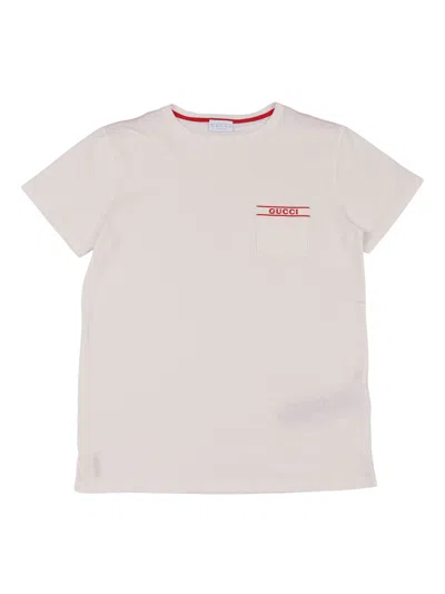 Gucci Kids J S/s T Shirt Ctn Jersey In Neutral