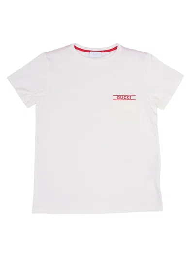 Gucci Kids J S/s  T-shirt Ctn Jersey In White