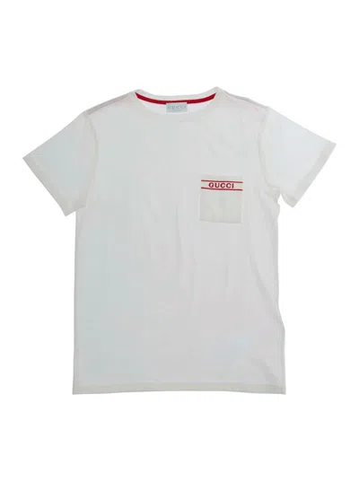 Gucci Kids Kids' Mini Logo Print T-shirt In Animal Print