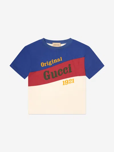 Gucci Kids Logo Print T-shirt In White