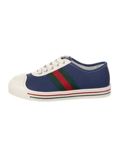 Pre-owned Gucci Kids' Low Top Sneakers W/ Tags In Blue