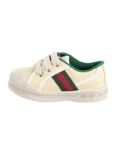 Pre-owned Gucci Kids' Low Top Sneakers In Yellow
