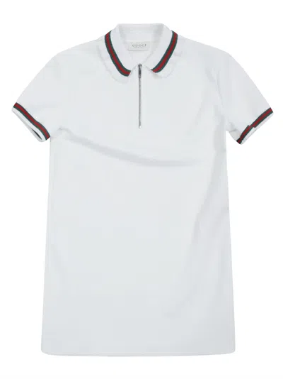 Gucci Kids Mini Technical T-shirt Dress In White