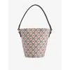 Gucci Beige Blu Mu/blu/brb Kids' Monogram Canvas Top Handle Bag