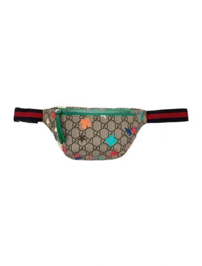 Pre-owned Gucci Kids' Printed Gg Belt Bag In Neutrals