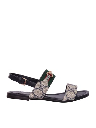 Gucci Kids Sandal  Plastic, R.s. Gg Supre In Brown