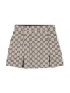 Gucci Gg Canvas Skirt In Beige