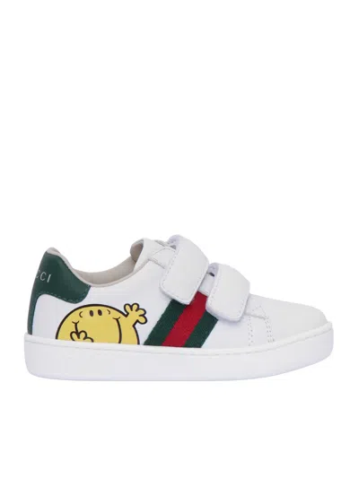 Gucci Kids Sneaker Leather, R.s Vit.n.the In White