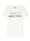 GUCCI GUCCI KIDS T-SHIRTS AND POLOS WHITE