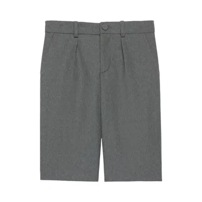 Pre-owned Gucci Kids Wool Pleated Shorts 'grey' | Kid's Size 10