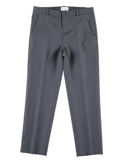 Gucci Kids Wool Trousers In Gray
