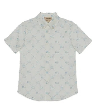 Gucci Kids X Peter Rabbit™ Curved Hem Shirt In Multi