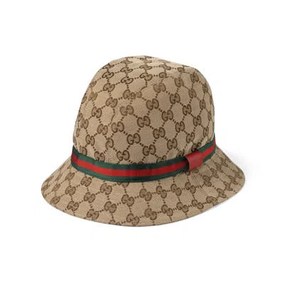 Gucci Kids' Original Gg Fedora In Beige