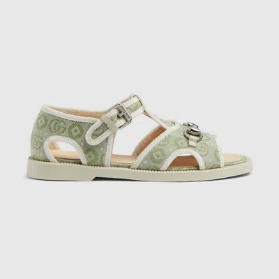 Gucci Kindersandale Mit Horsebit In Green