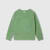 Gucci Kids' Printed Cotton Sweatshirt In Green