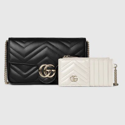 Gucci Gg Marmont Small Shoulder Bag In Black
