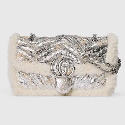 Gucci Gg Marmont Small Shoulder Bag In Neutral