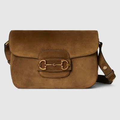Gucci Kleine Horsebit 1955 Aura Schultertasche In Brown
