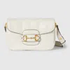 Gucci Kleine Horsebit 1955 Aura Schultertasche In White