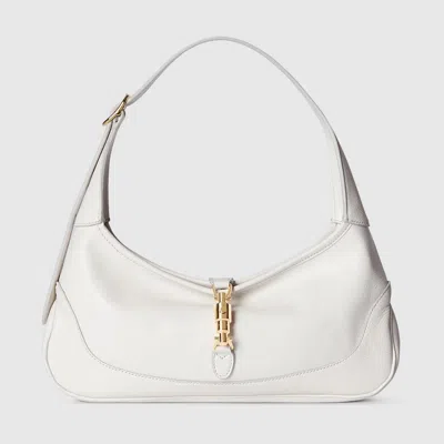 Gucci Kleine Jackie Slim Schultertasche In White