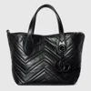 Gucci Kleiner Gg Marmont Shopper In Black