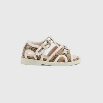 Gucci Babies' Horsebit Sandal In Beige