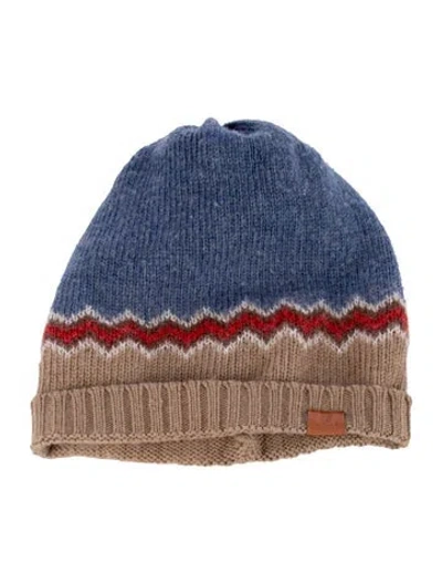 Pre-owned Gucci Knit Beanie Hat In Blue