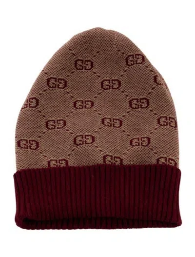 Pre-owned Gucci Knit Beanie W/tags In Red