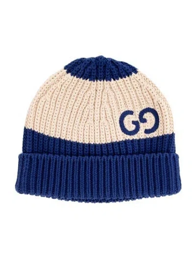 Pre-owned Gucci Knit Gg Beanie