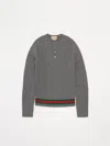 Gucci J Ls Crew Neck In Grigio
