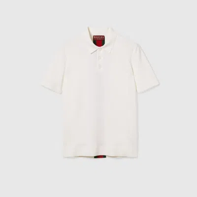 Gucci Knit Wool Polo Shirt With Web