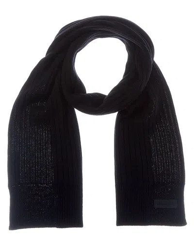 Gucci Knit Wool Scarf In Black