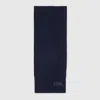 Gucci Knit Wool Scarf In Blue