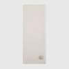Gucci Knit Wool Scarf With Patch In Weiss