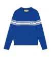 GUCCI KNIT WOOL SWEATER WITH SQUARE GG