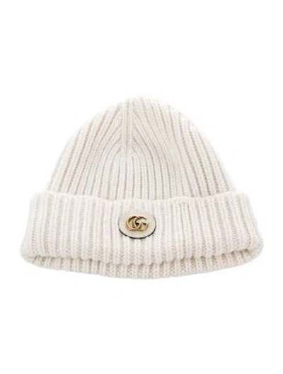 Pre-owned Gucci Knitted Beanie In Neutral