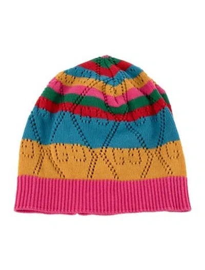 Pre-owned Gucci Knitted Beanie W/tags In Pink