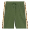 Gucci Knitted Cotton Shorts For Men Green