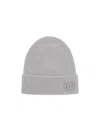 Gucci Knitted Cuffed Beanie In Gray