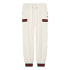 Gucci Knitted Jogging Trousers With Webbing For Men White