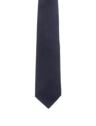 Pre-owned Gucci Knitted Neck Tie In Blue