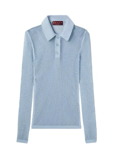 GUCCI KNITTED POLO SHIRT