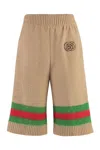 Gucci Knitted Shorts In Brown