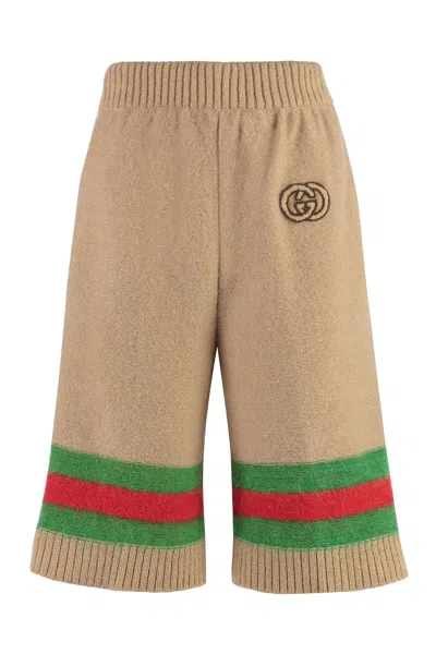 Gucci Knitted Shorts In Multi