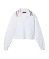 Gucci Knitted Sweatshirt With Embroidery In White