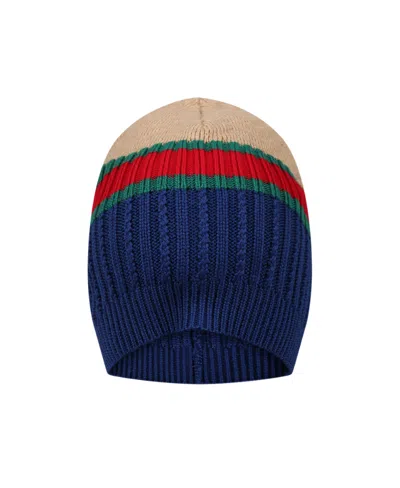 Gucci Knitted Wool Beanie In Multicolor